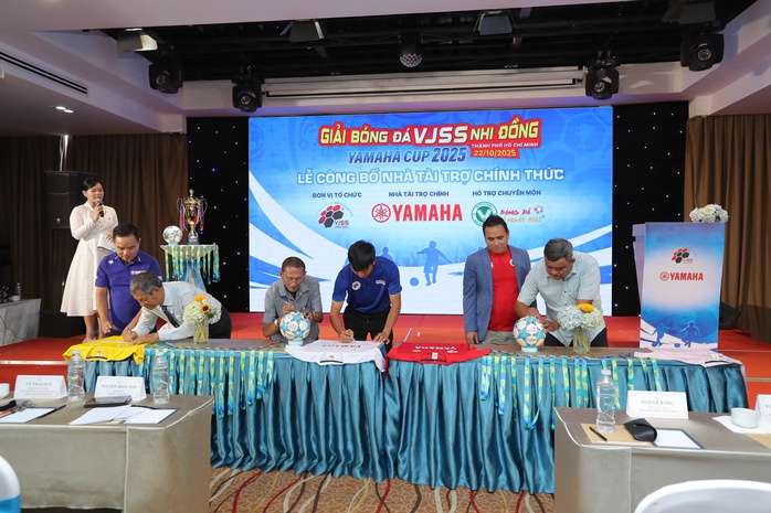 Khởi tranh Giải Bóng đá VJSS nhi đồng TP HCM - Yamaha Cup 2025