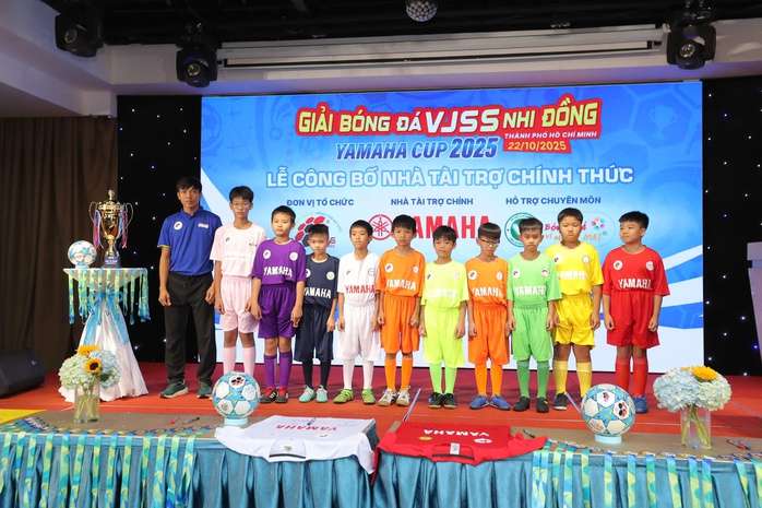 Khởi tranh Giải Bóng đá VJSS nhi đồng TP HCM - Yamaha Cup 2025