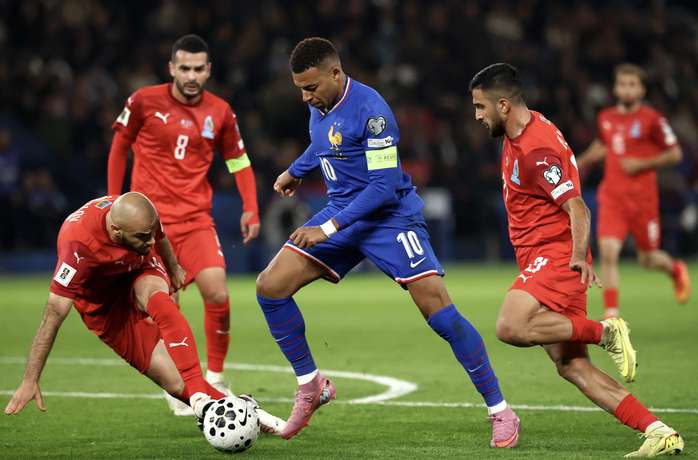 Mbappe ghi bàn trận thứ 10 liên tiếp, Pháp thắng nhẹ nhàng Azerbaijan