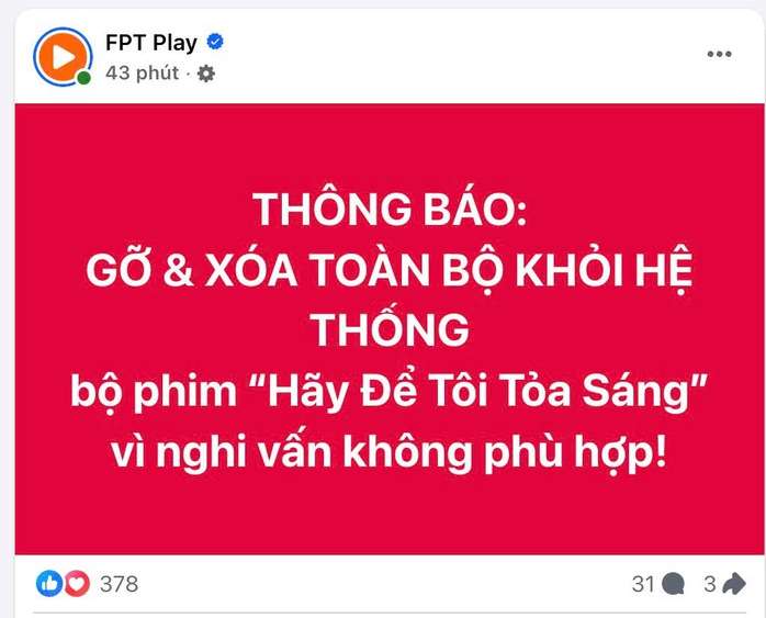 Phim "Hãy để tôi tỏa sáng" có Triệu Lộ Tư chứa đường lưỡi bò gây bức xúc