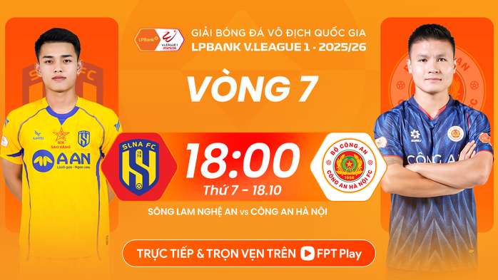 Vòng 7 V-League 2025-2026: Chờ màn thể hiện của tân HLV SLNA
