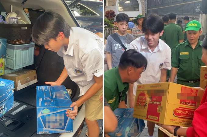 Cường Đôla tự hào khi Subeo mua đồ cứu trợ bằng tiền riêng