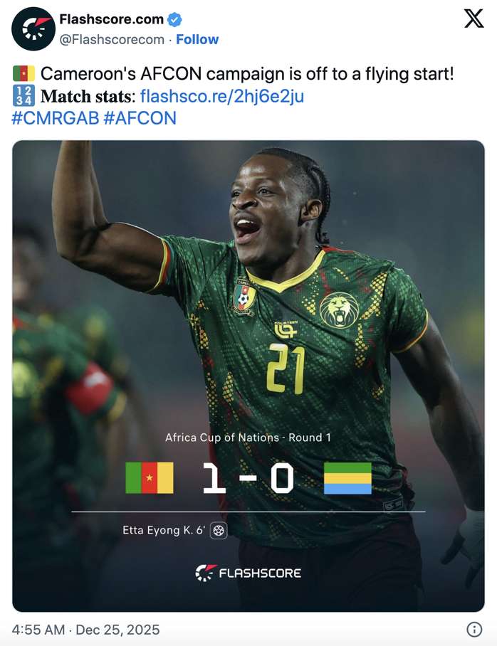  Cameroon và Bờ Biển Ngà cùng thắng Cúp châu Phi nhờ sao Man United